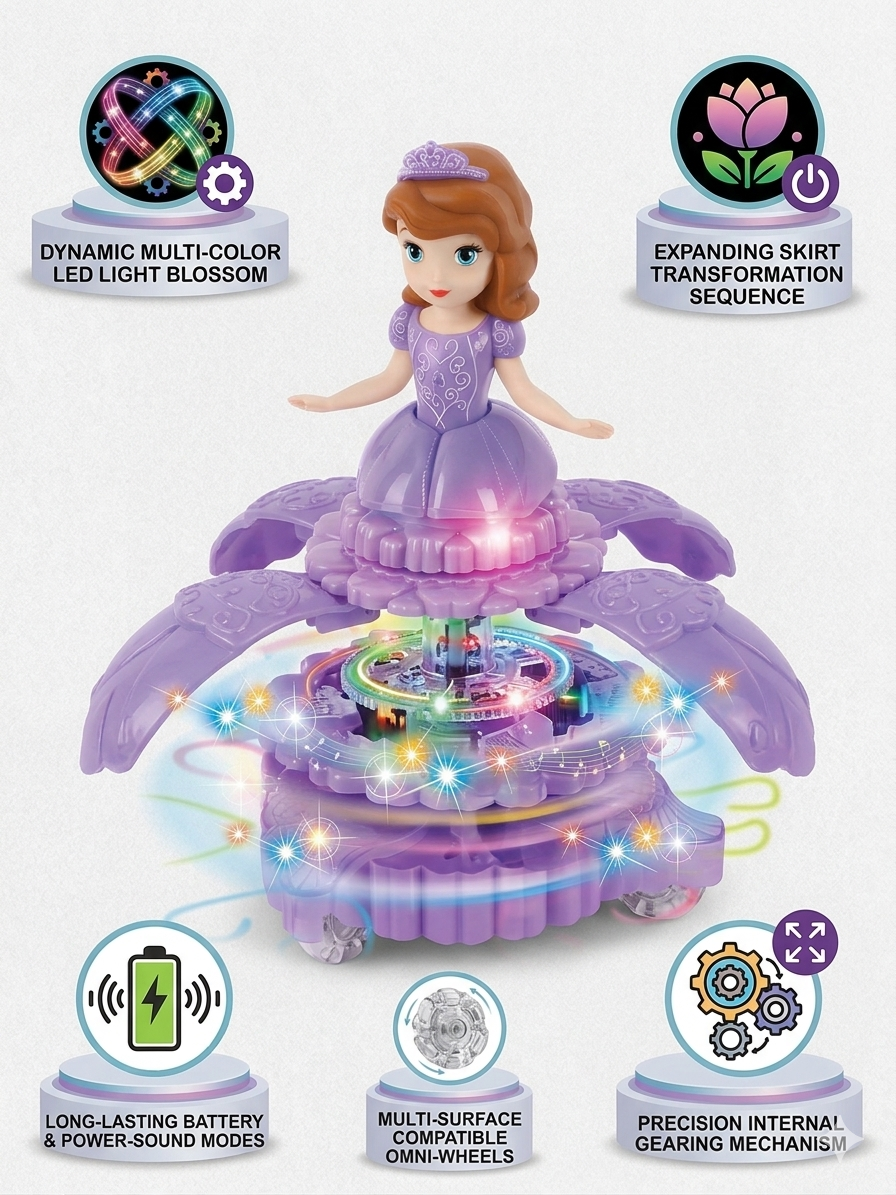 Electric Princess Dancing Doll with Lights & Music