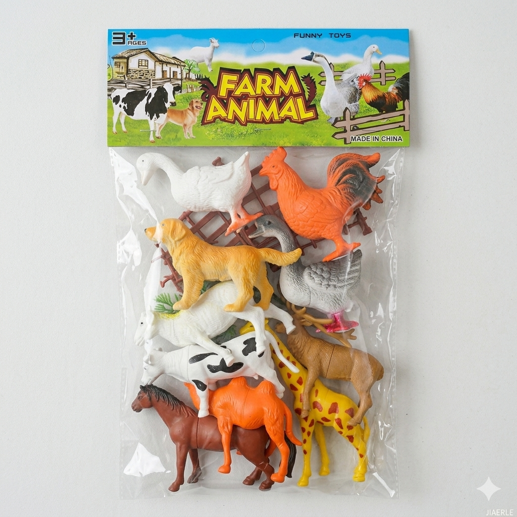 Farm Animal Figures Set – 10 Realistic Toy Animals