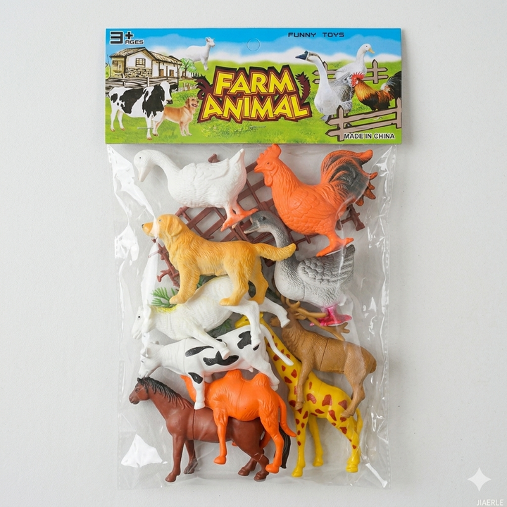 Farm Animal Figures Set – 10 Realistic Toy Animals