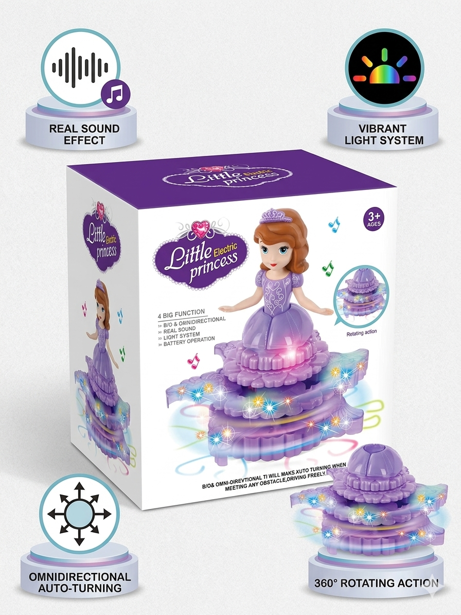 Electric Princess Dancing Doll with Lights & Music