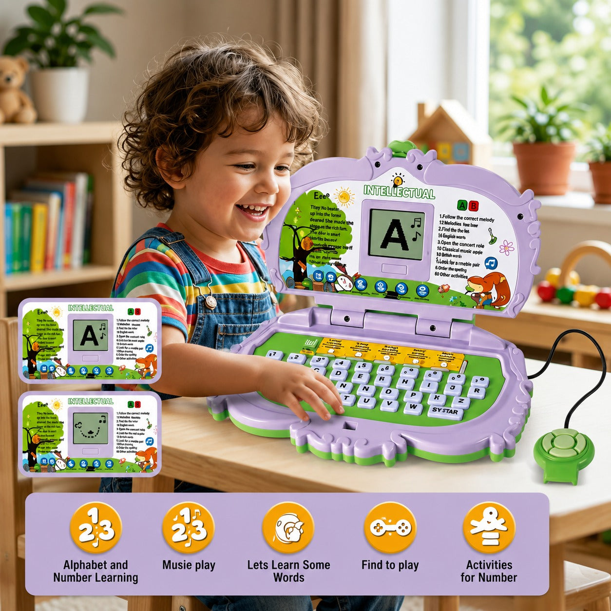 Qunxing Intellectual Learning Laptop Educational Toy for Kids