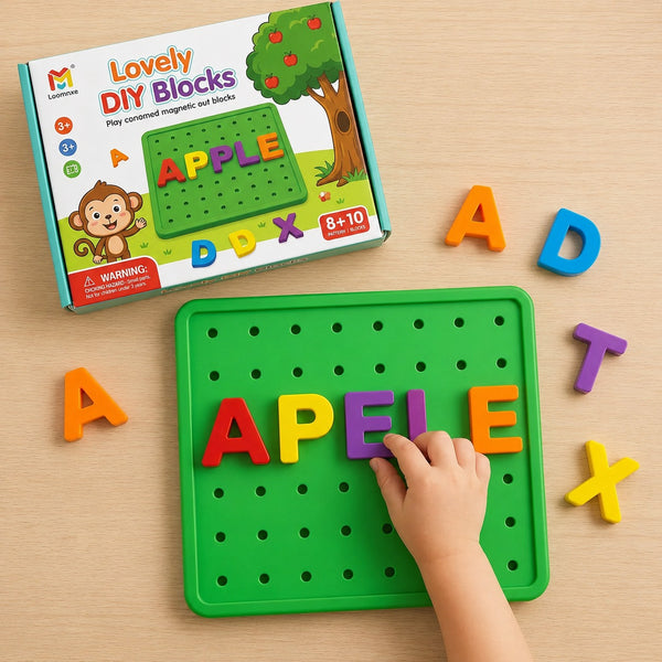DIY Lovely Alphabet Learning Blocks for Kids Set