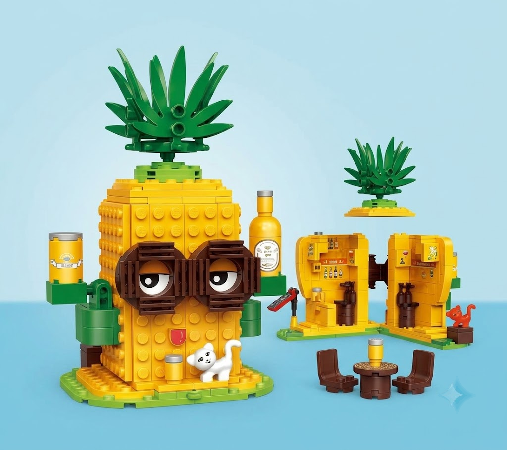 Cogo pineapple beer store building blocks toy 249 pcs