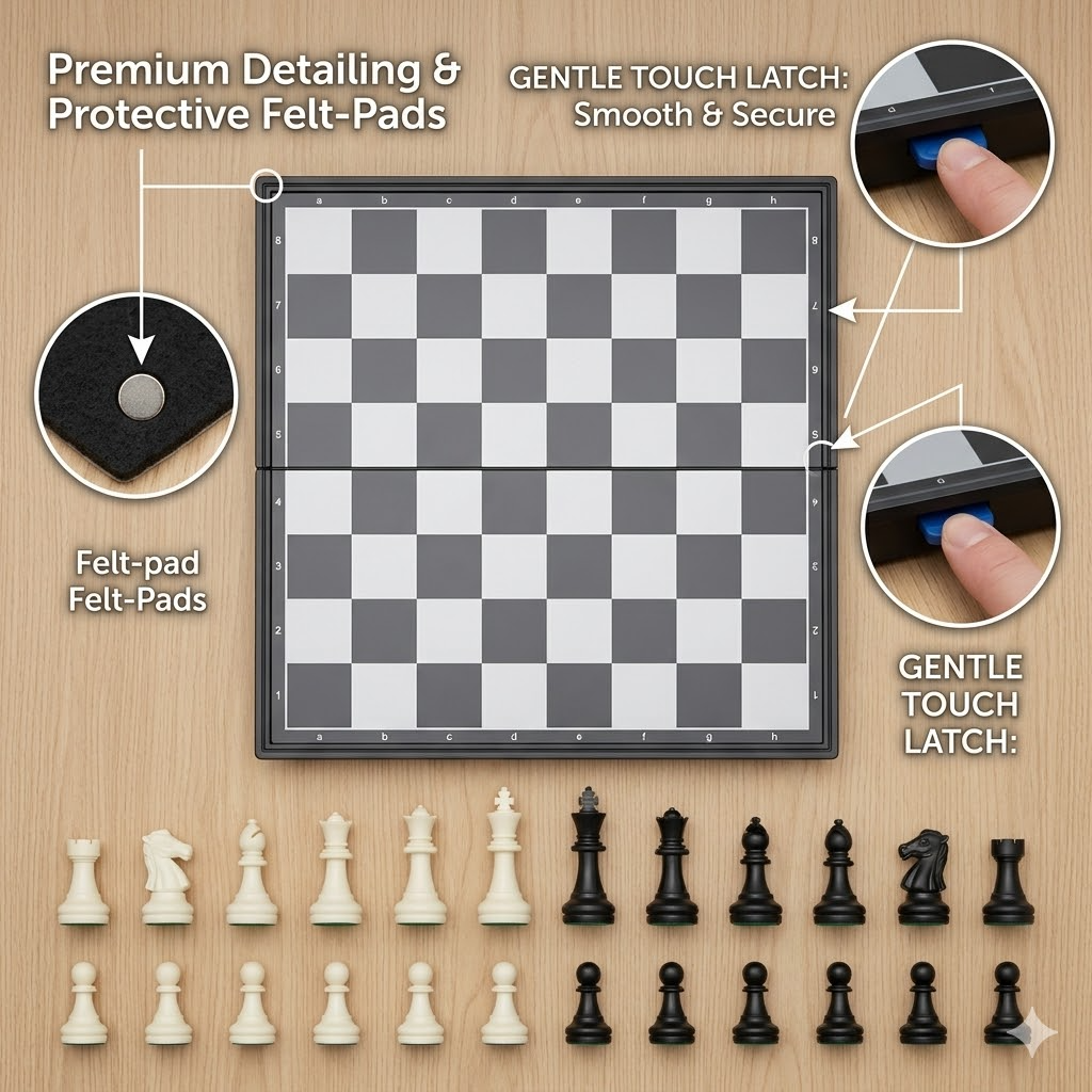♟️ Master the Game with the 12.5" Magnetic Chess Set!